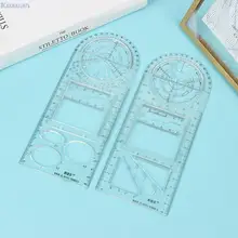 1 Pc Multifunctional Geometric Ruler Geometric Drawing Template Measuring Tool For School Office Architecture Supply
1 Pc Multifunctional Geometric Ruler Geometric Drawing Template Measuring Tool For School Office Architecture Supply