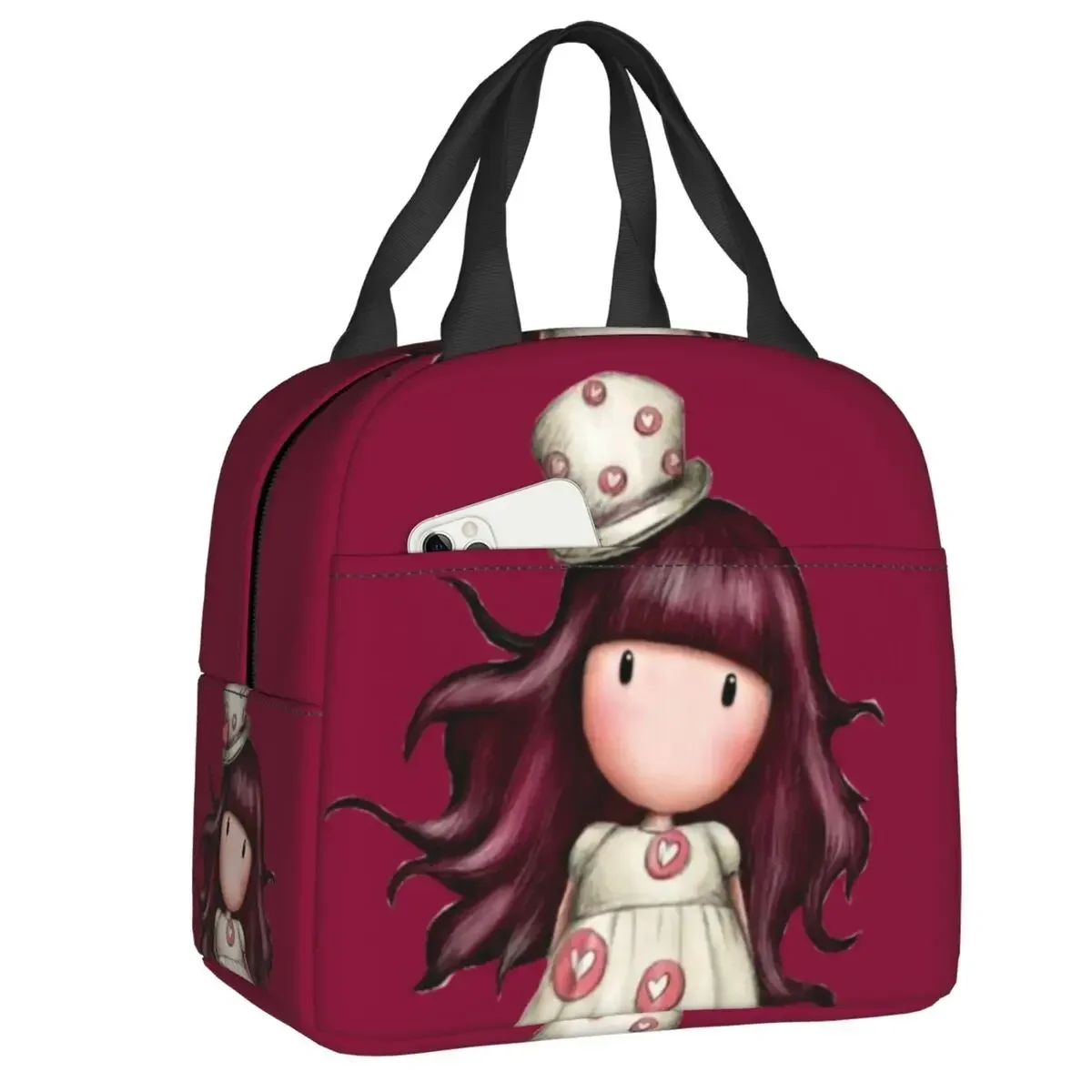 Gorjuss Insulated Lunch Bag for Women Resuable Girl Cartoon Doll Thermal Cooler Bento Box Office Work School
Gorjuss Insulated Lunch Bag for Women Resuable Girl Cartoon Doll Thermal Cooler Bento Box Office Work School