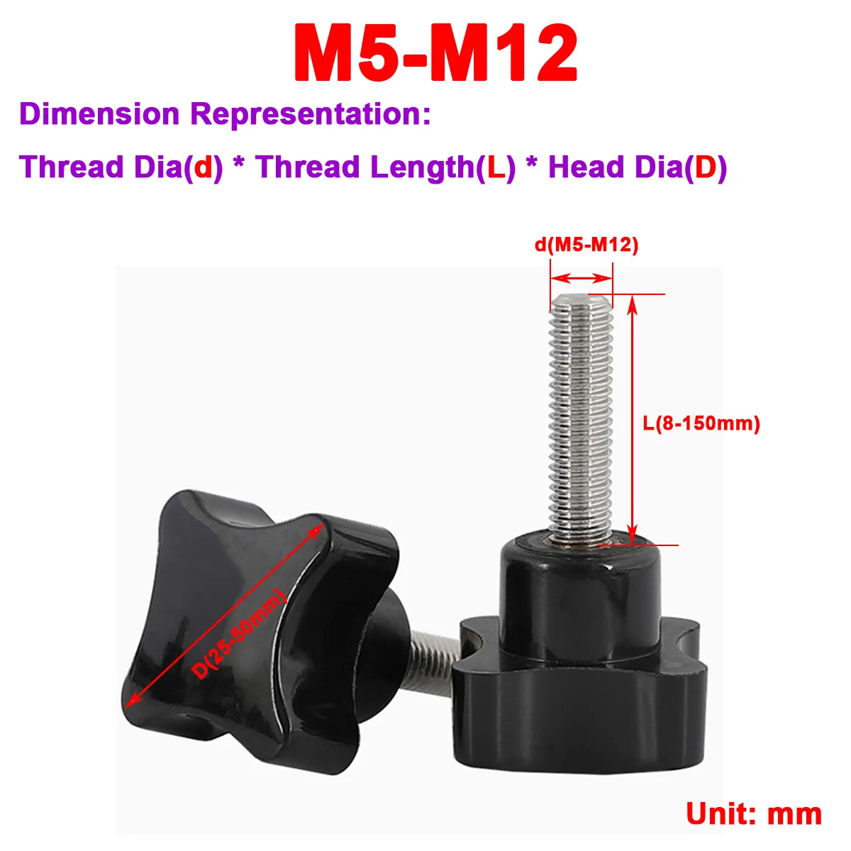 304 Stainless Steel Four Corner Star / Cross Shaped Bakelite Plastic Head Hand Screw Bolt M10M12
304 Stainless Steel Four Corner Star / Cross Shaped Bakelite Plastic Head Hand Screw Bolt M10M12