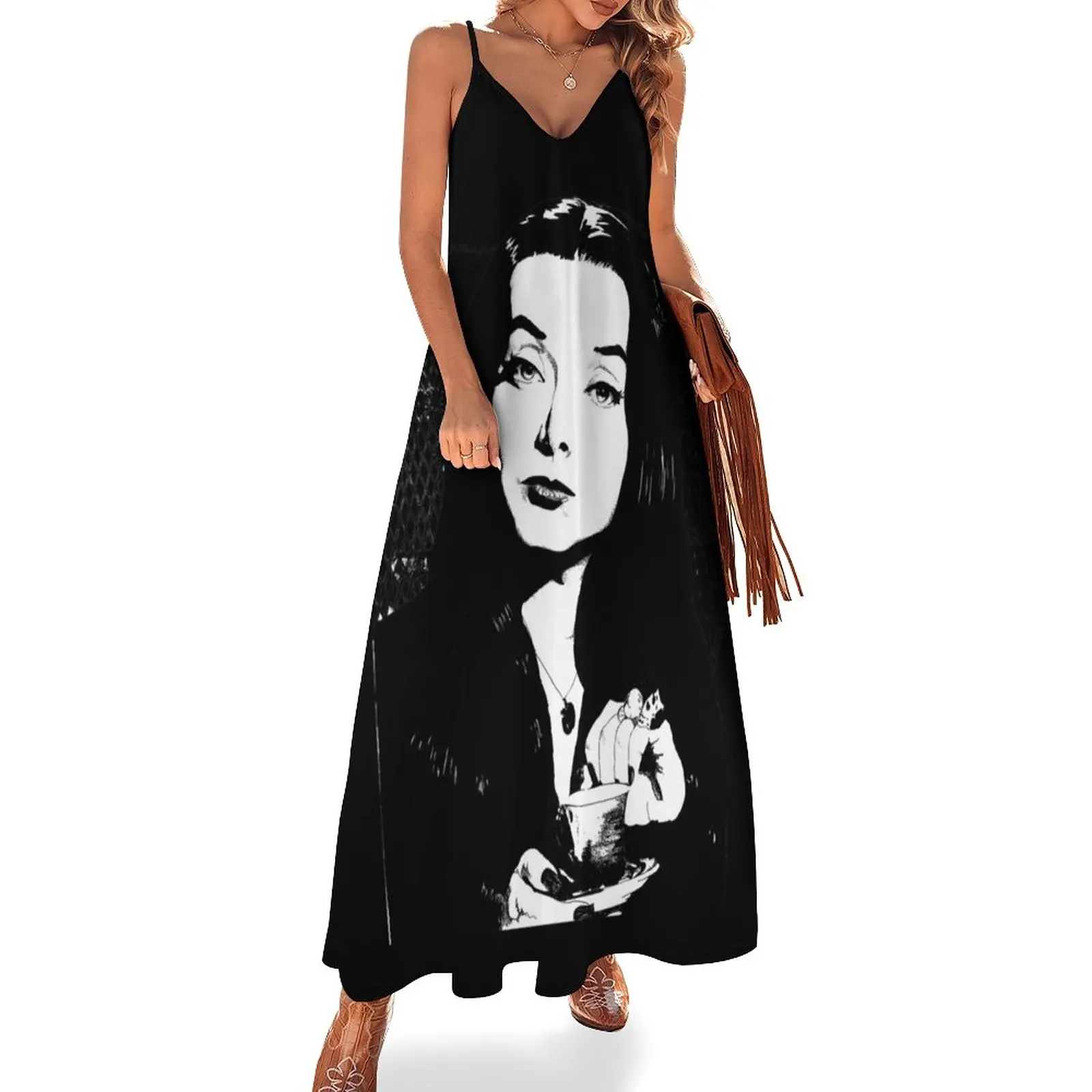Morticia Addams Sleeveless Dress Beachwear women's fashion dresses dress summer 2024 women Clothing
Morticia Addams Sleeveless Dress Beachwear women's fashion dresses dress summer 2024 women Clothing