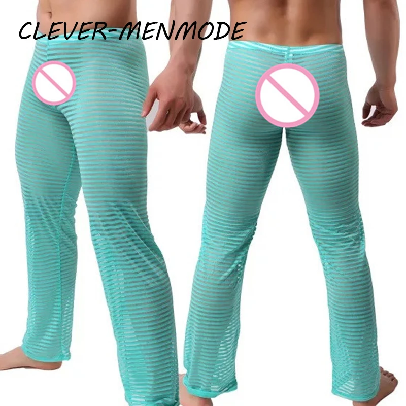 Sexy Men's Sleeping Wear See Through Translucent Striped Pajamas Breathable Soft Thin Sleepwear Home Sleep Pants Fashion Bottoms
Sexy Men's Sleeping Wear See Through Translucent Striped Pajamas Breathable Soft Thin Sleepwear Home Sleep Pants Fashion Bottoms