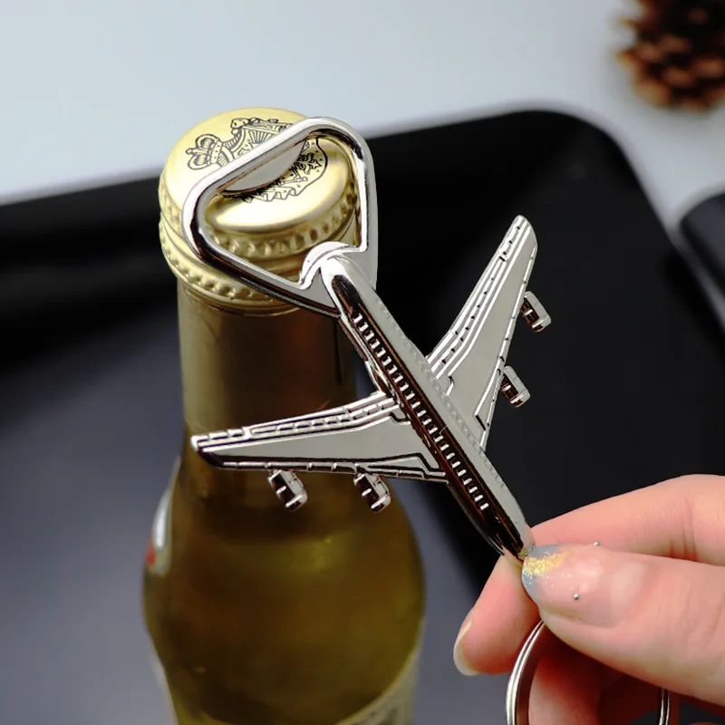 

Bottle Opener Retro Aircraft Keychain Creative Wedding Supplies Beer Cocktai Kichen Accessories Bar Tools