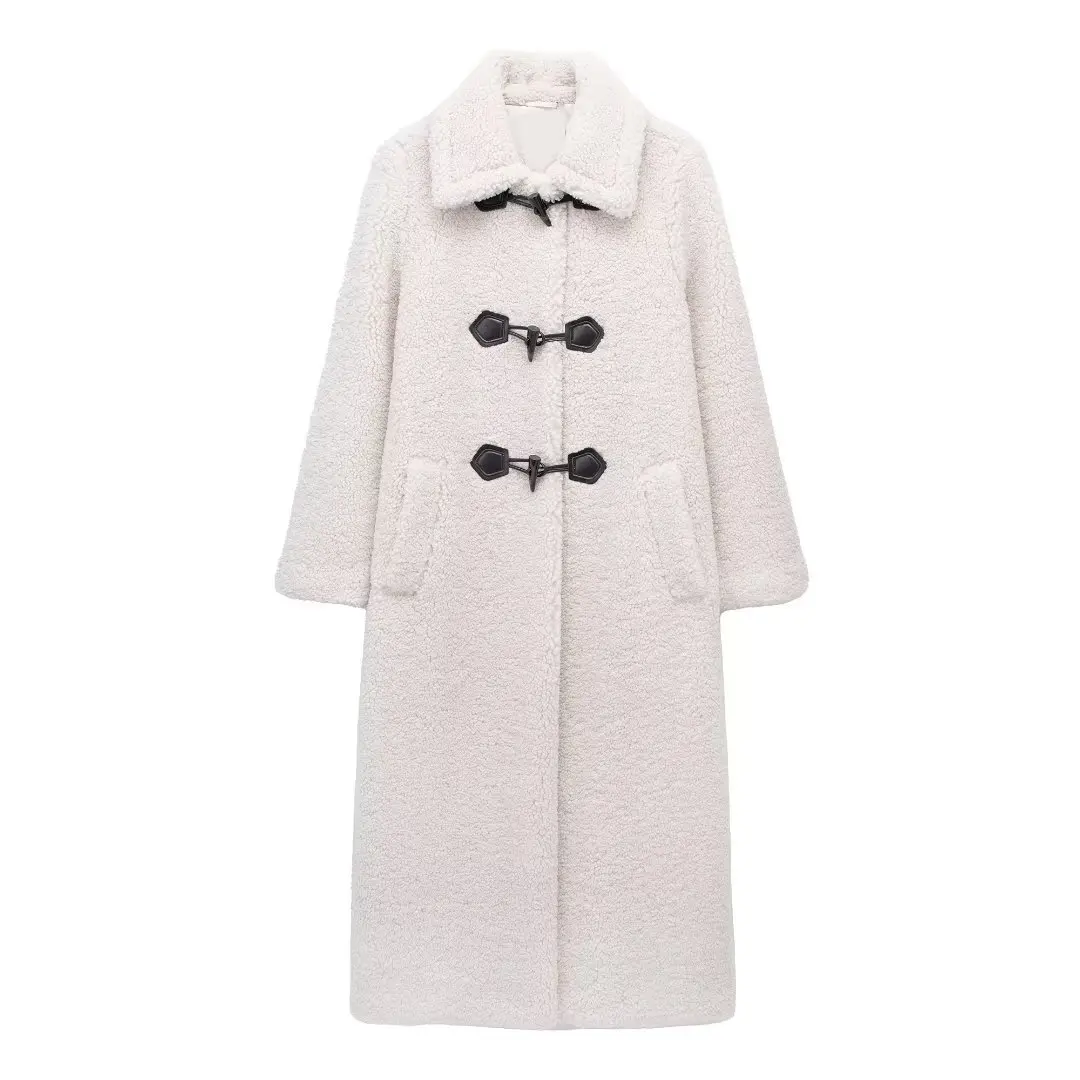 Autumn/Winter New Sheepshearing Button Lamb Wool Parka Turndown Collar Fleece Thickened Overcoat Vintage Loose Plush Coat
Autumn/Winter New Sheepshearing Button Lamb Wool Parka Turndown Collar Fleece Thickened Overcoat Vintage Loose Plush Coat
