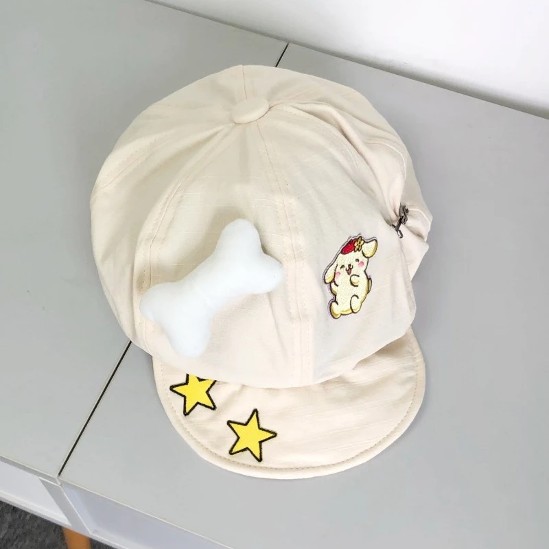 Sanrio Animation PompomPurin Cute Cartoon Beret Fashion Simple Painter Hat Embroidered Cloud Hat Children's Birthday Gift
Sanrio Animation PompomPurin Cute Cartoon Beret Fashion Simple Painter Hat Embroidered Cloud Hat Children's Birthday Gift