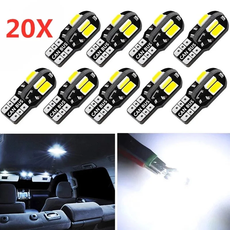 20/10/2 шт. Лампа для салона автомобиля W5W T10 LED 5730 8SMD Canbus безошибочная 12 В 194 168 карта купольные огни парковочный свет авто сигнальная лампа
20/10/2 шт. Лампа для салона автомобиля W5W T10 LED 5730 8SMD Canbus безошибочная 12 В 194 168 карта купольные огни парковочный свет авто сигнальная лампа