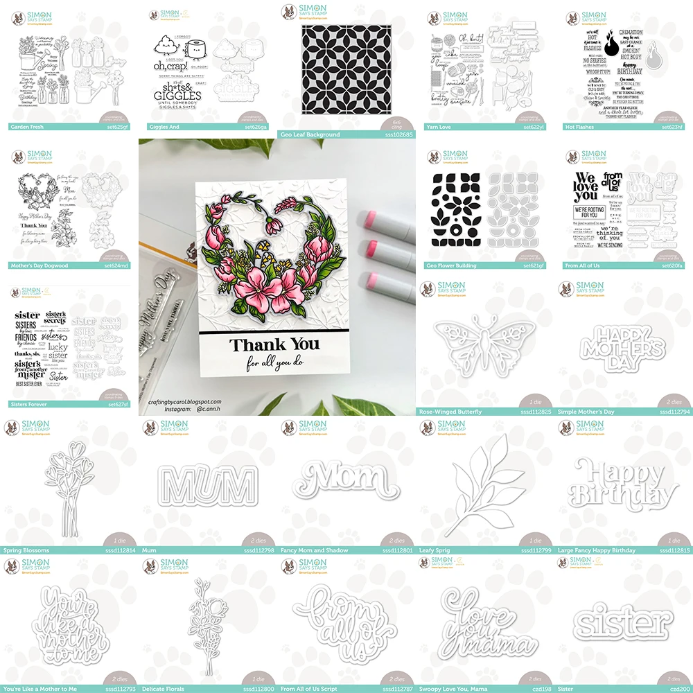 2024 Clear Stamps Metal Cutting Dies Stencils Set for DIY Card Making Mother's Day Greeting Cards Stamp and Die Album Craft Die
2024 Clear Stamps Metal Cutting Dies Stencils Set for DIY Card Making Mother's Day Greeting Cards Stamp and Die Album Craft Die