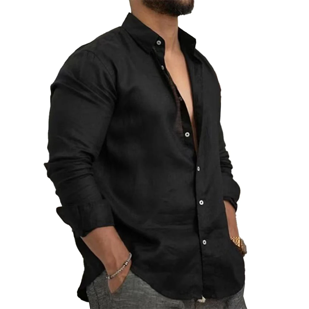 High Quality Men's Solid Long Sleeve Shirt Collar Tops Blouse Beach Button Down T Shirts Stylish and Comfortable
High Quality Men's Solid Long Sleeve Shirt Collar Tops Blouse Beach Button Down T Shirts Stylish and Comfortable