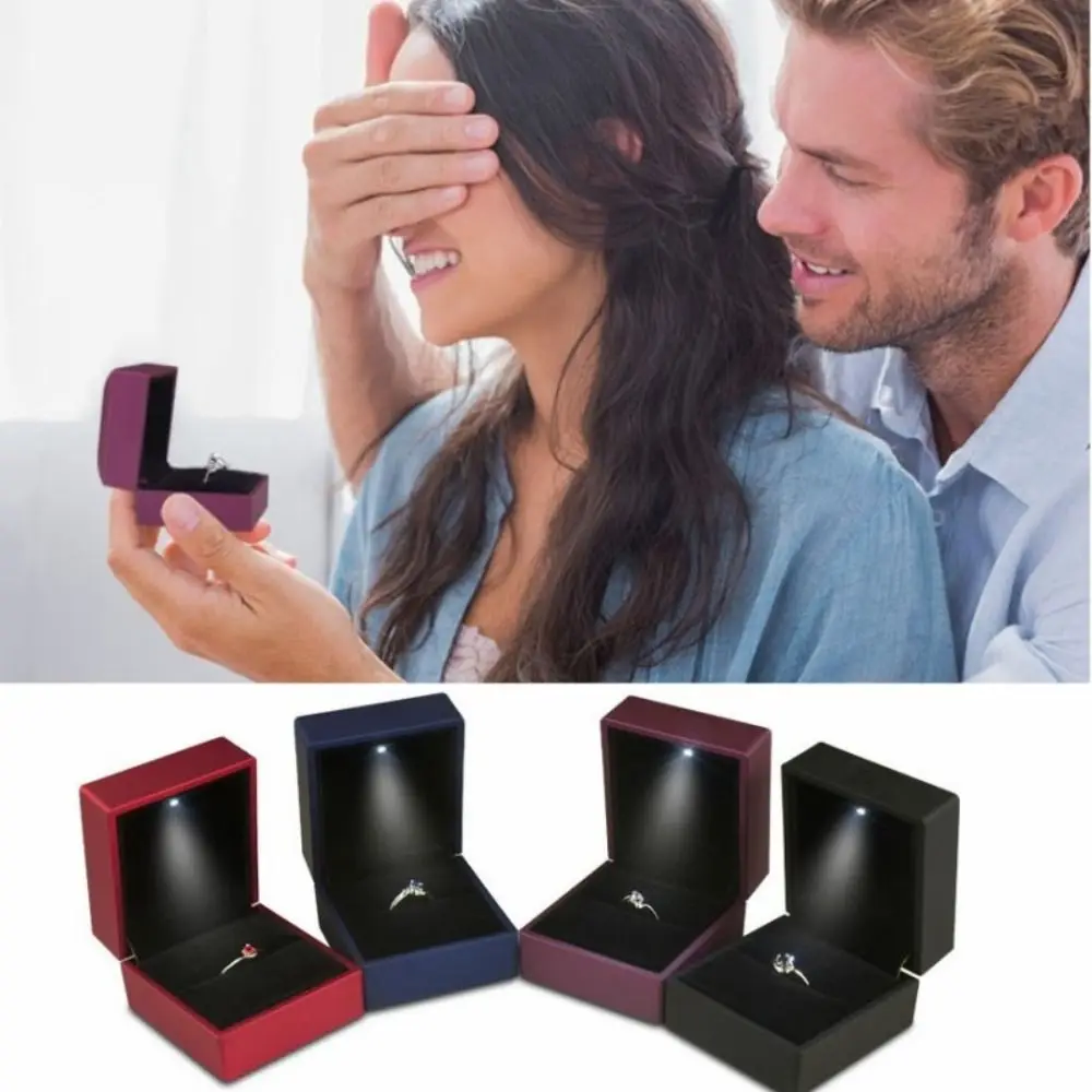 Wedding Display Rings Case with Light LED Ring Earrings Box Jewellery Case Gifts Box Jewelry Box
Wedding Display Rings Case with Light LED Ring Earrings Box Jewellery Case Gifts Box Jewelry Box