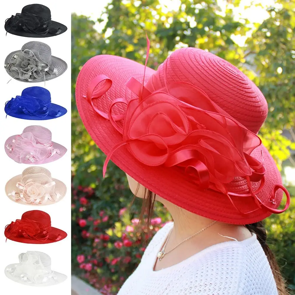 Женская кружевная шляпа из органзы, летняя пляжная шляпа для торжественных случаев, для путешествий и отпуска
Женская кружевная шляпа из органзы, летняя пляжная шляпа для торжественных случаев, для путешествий и отпуска