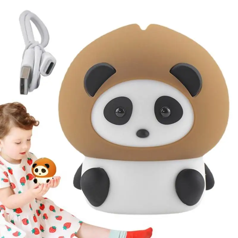 

Panda Sleep Lamp Silicone Night Lights For Kids Nightlights For Children With Touch Sensor And Timer Dimmable 7 Color Changing
