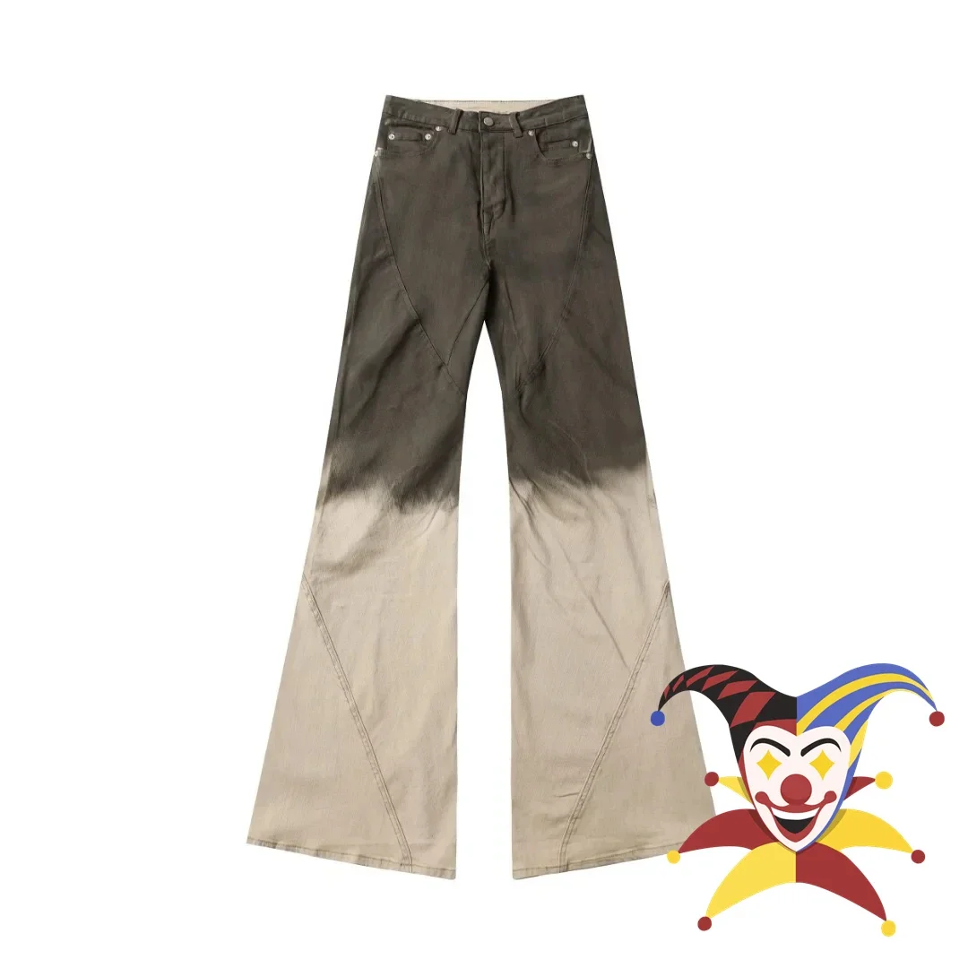 

Brown Batik Patchwork Pants Jeans 1:1 High Quality Men Women Washed Joggers Trousers