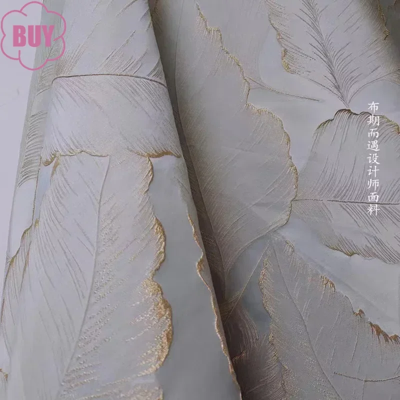 Beige Gold Gilding Three-dimensional Leaf Jacquard Curtains for Living Room Bedroom French Window, Balcony Customized Products
Beige Gold Gilding Three-dimensional Leaf Jacquard Curtains for Living Room Bedroom French Window, Balcony Customized Products