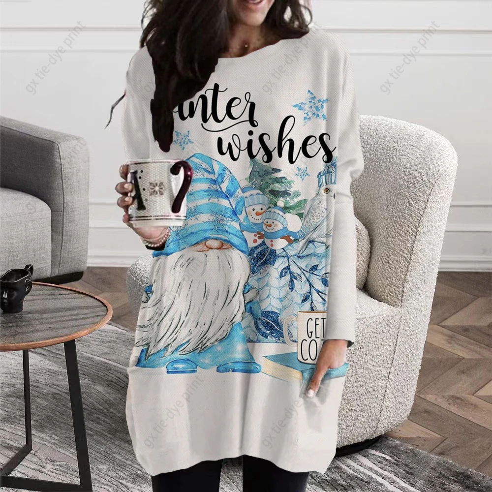 2024 Women'st Christmas Print Long Sleeve Christmas Weekend Festival / Holiday Christmas Round Neck T shirt Tunic S-5XL
2024 Women'st Christmas Print Long Sleeve Christmas Weekend Festival / Holiday Christmas Round Neck T shirt Tunic S-5XL
