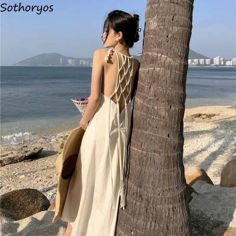 

Женские платья с открытой спиной, популярные пикантные праздничные платья в стиле ретро, уютные элегантные классические стильные милые дамские весенние платья в Корейском стиле