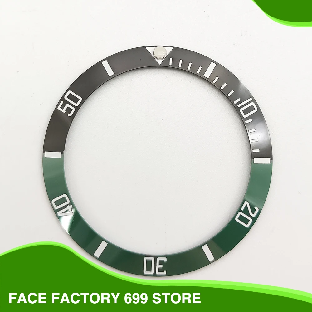 

38mm High Quality Two Tone Ceramic Bezel Insert Case Accessories 30.5mm Inner Diameter For Luxury Casual Men's Mechanical Watch