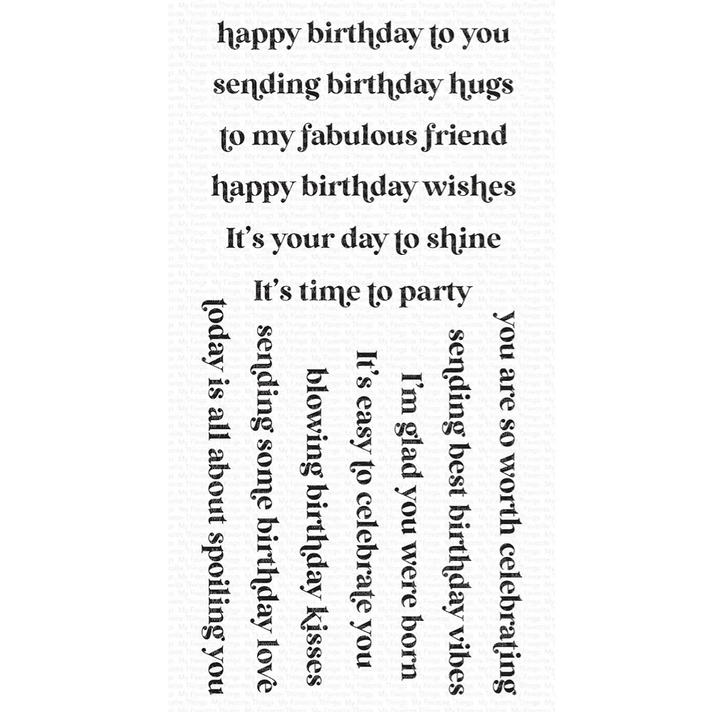 Essential Birthday Messages clear silicone stamps for DIY scrapbooking craft supplies photo album card making
Essential Birthday Messages clear silicone stamps for DIY scrapbooking craft supplies photo album card making