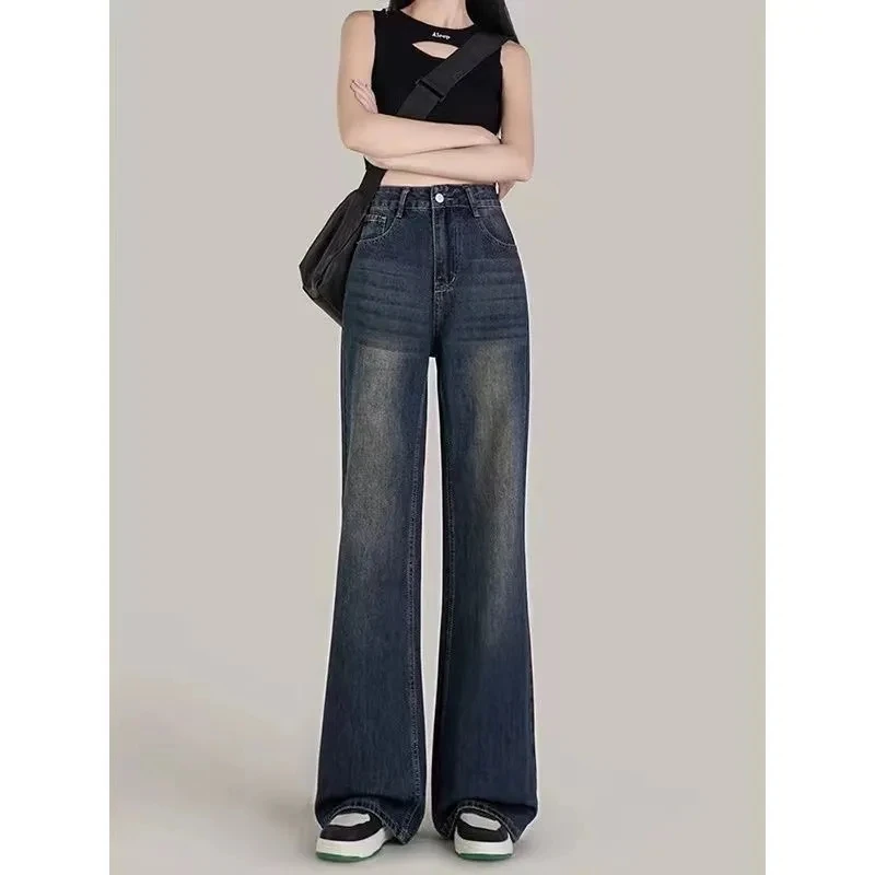 Harajuku Women Vintage Streetwear American Baggy Cargo Jeans High Waist Straight Wide Leg Denim Blue Trousers Pants
Harajuku Women Vintage Streetwear American Baggy Cargo Jeans High Waist Straight Wide Leg Denim Blue Trousers Pants