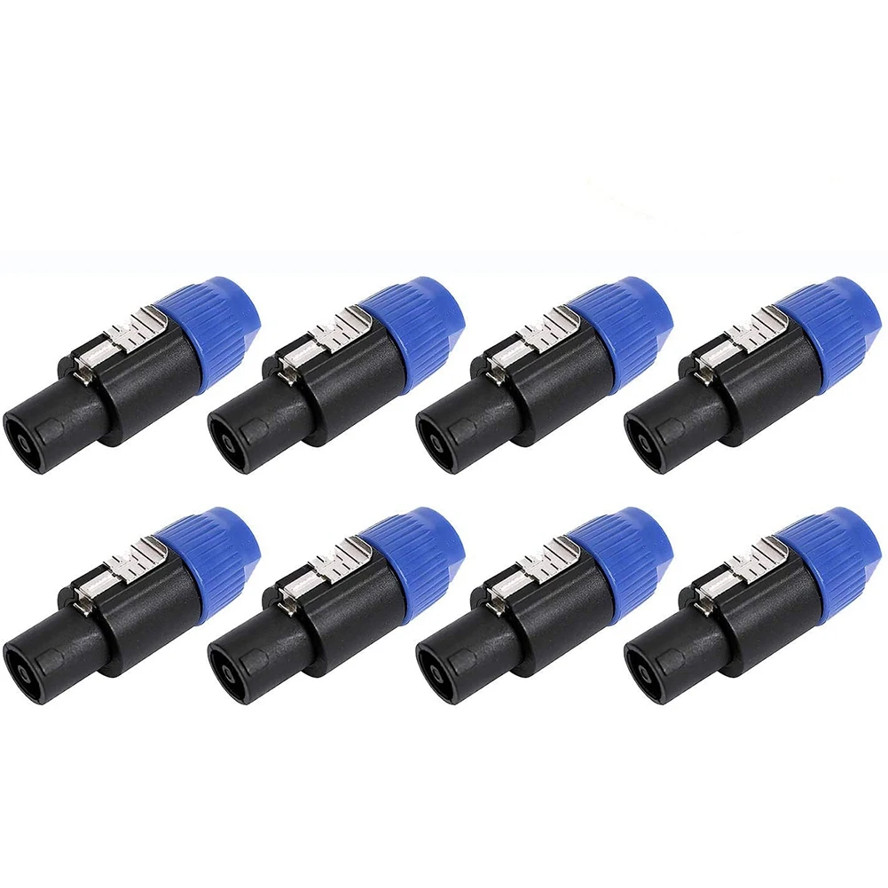 8 Pack Audio Cable Adapter Connectors 4 Pole Audio Speaker Plug Twist Lock Compatiable with Speakon NL4FC NL4FX NLT4X
8 Pack Audio Cable Adapter Connectors 4 Pole Audio Speaker Plug Twist Lock Compatiable with Speakon NL4FC NL4FX NLT4X