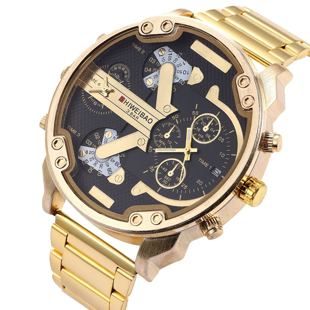 Cool Watches for Men Luxury Steel Band Large Dial Dual Time Quartz Wristwatches Date Male Clock Relogio Masculino Drop Shipping
Cool Watches for Men Luxury Steel Band Large Dial Dual Time Quartz Wristwatches Date Male Clock Relogio Masculino Drop Shipping