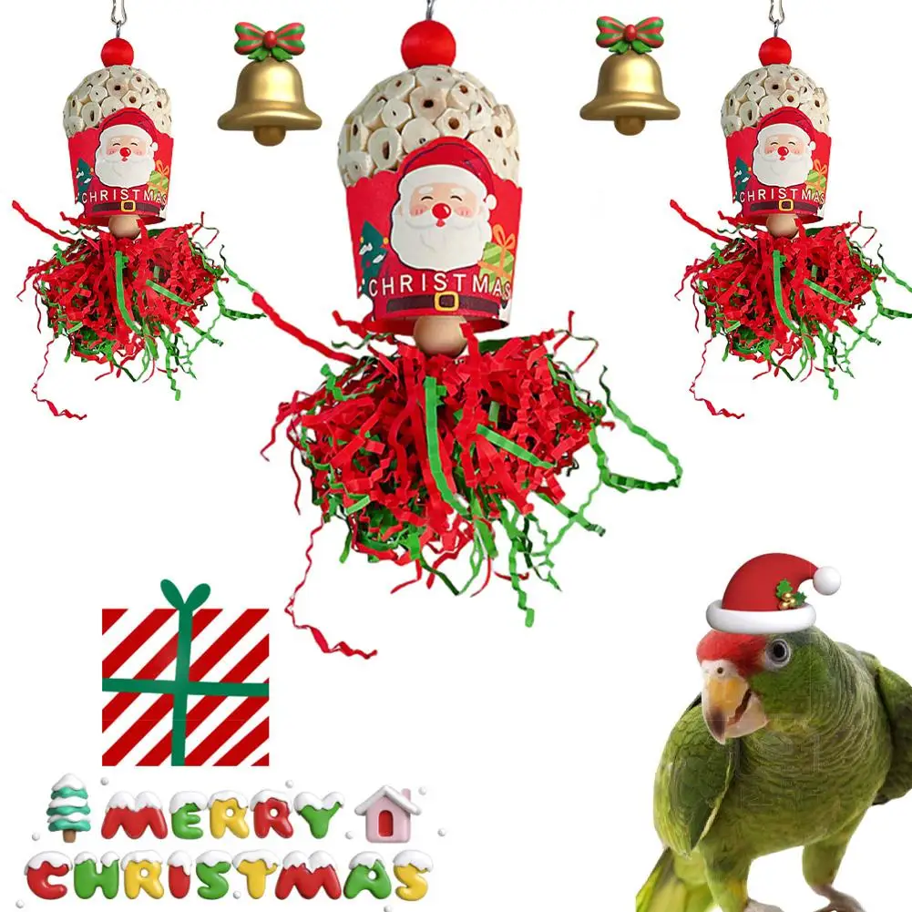 22cm Christmas Pet Hanging Chewing Toys With Bells Sola Balls Anxiety Relief Cage Accessories For Teeth Grinding Care
22cm Christmas Pet Hanging Chewing Toys With Bells Sola Balls Anxiety Relief Cage Accessories For Teeth Grinding Care