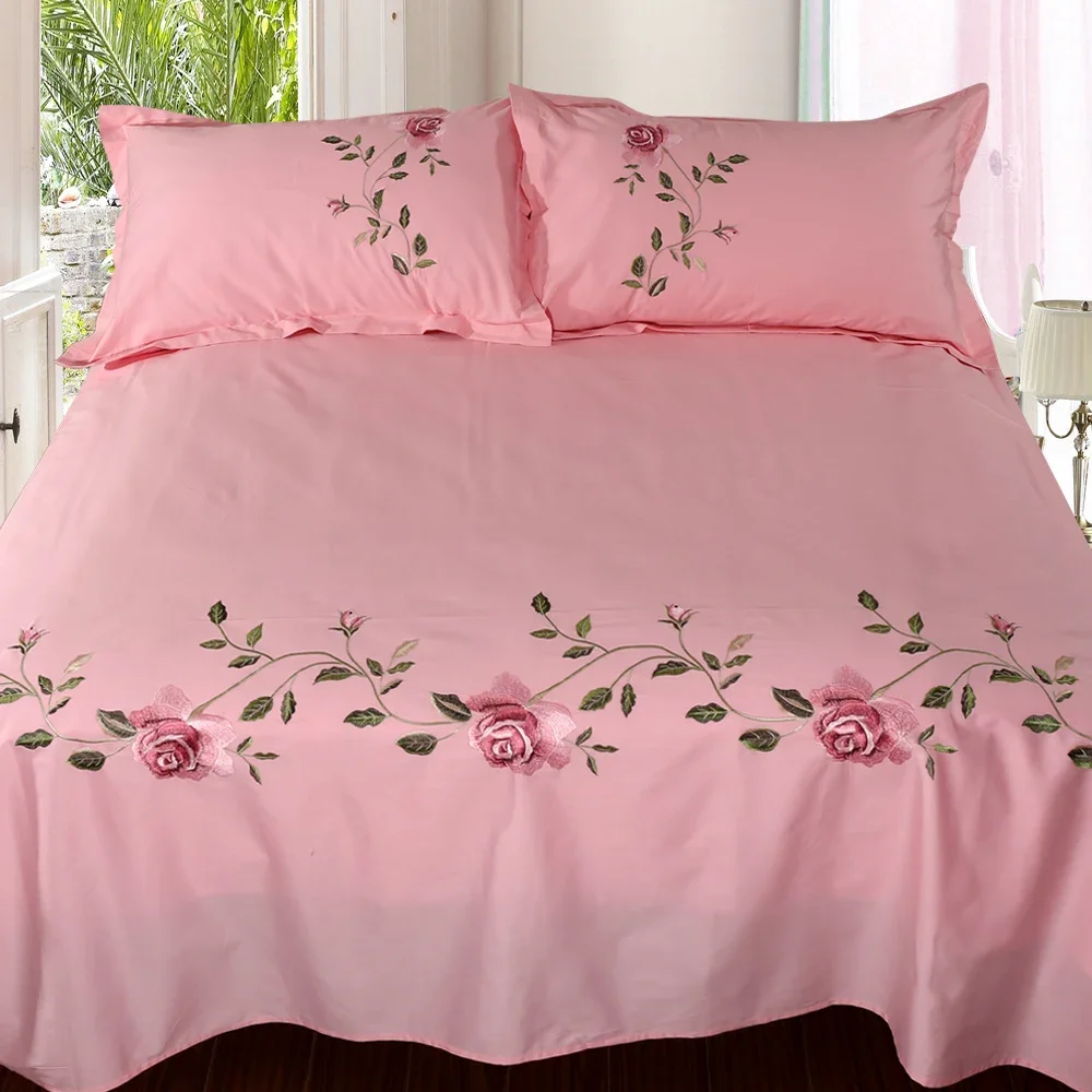 Cotton twill Embroidered Bed Sheets Set LUXURY Bedding Set Wrinkle & Fade Resistant Hypoallergenic Sheet & Pillow Case Set Queen
Cotton twill Embroidered Bed Sheets Set LUXURY Bedding Set Wrinkle & Fade Resistant Hypoallergenic Sheet & Pillow Case Set Queen