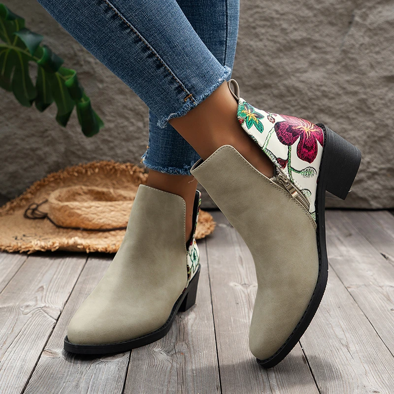2023 Winter Hot Sale Shoes for Women Side Zip Women's Ankle Boots Square Heel Casual Women's Shoes Basic Low Heel Ladies Boots
2023 Winter Hot Sale Shoes for Women Side Zip Women's Ankle Boots Square Heel Casual Women's Shoes Basic Low Heel Ladies Boots