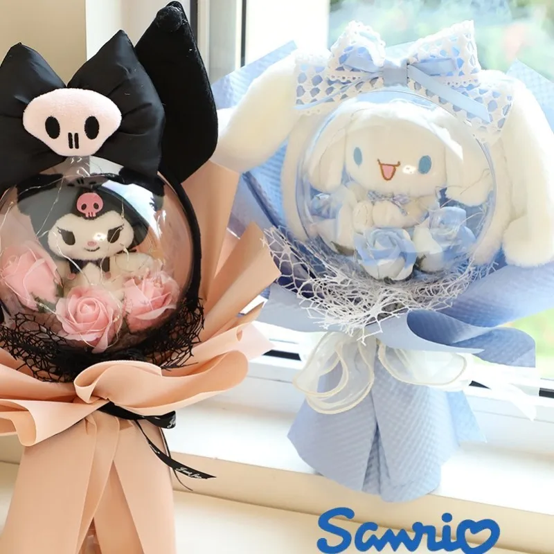 Sanrio Anime Kuromi Mymelody Cinnamoroll Kawaii Cartoon Plush Doll Bouquet Girl Cute Christmas Valentine'S Birthday Gifts
Sanrio Anime Kuromi Mymelody Cinnamoroll Kawaii Cartoon Plush Doll Bouquet Girl Cute Christmas Valentine'S Birthday Gifts