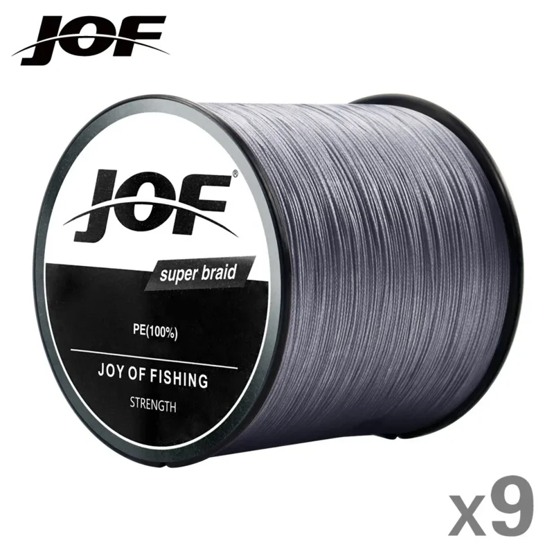 JOF 9 Braided Fishing Line 300M Multifilament PE 9 Strands Fishing Cord 28.6LB-143.5LB Strong Japan Technology 4 colors
JOF 9 Braided Fishing Line 300M Multifilament PE 9 Strands Fishing Cord 28.6LB-143.5LB Strong Japan Technology 4 colors