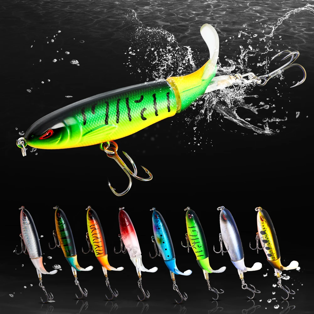 Whopper Plopper Fishing Lure10cm/14cm Topwater FIshing Lure Artificial Hard with Soft Rotating Tail Fishing Tackle Fishing Bait
Whopper Plopper Fishing Lure10cm/14cm Topwater FIshing Lure Artificial Hard with Soft Rotating Tail Fishing Tackle Fishing Bait