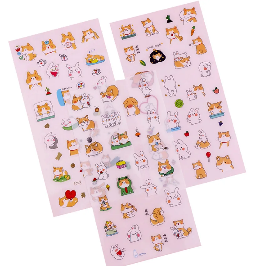 20pack/lot Cartoon Dog Transparent pvc sticker Cartoon Decorative Stickers Scrapbooking DIY Diary Stick Label Gift for Party
20pack/lot Cartoon Dog Transparent pvc sticker Cartoon Decorative Stickers Scrapbooking DIY Diary Stick Label Gift for Party