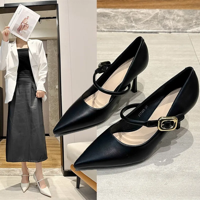Woman Pointed Toe Stiletto Heels fashion 2024 Simple Buckle High Heels Pumps Women Simple Office Comfortable Work Female Shoes
Woman Pointed Toe Stiletto Heels fashion 2024 Simple Buckle High Heels Pumps Women Simple Office Comfortable Work Female Shoes