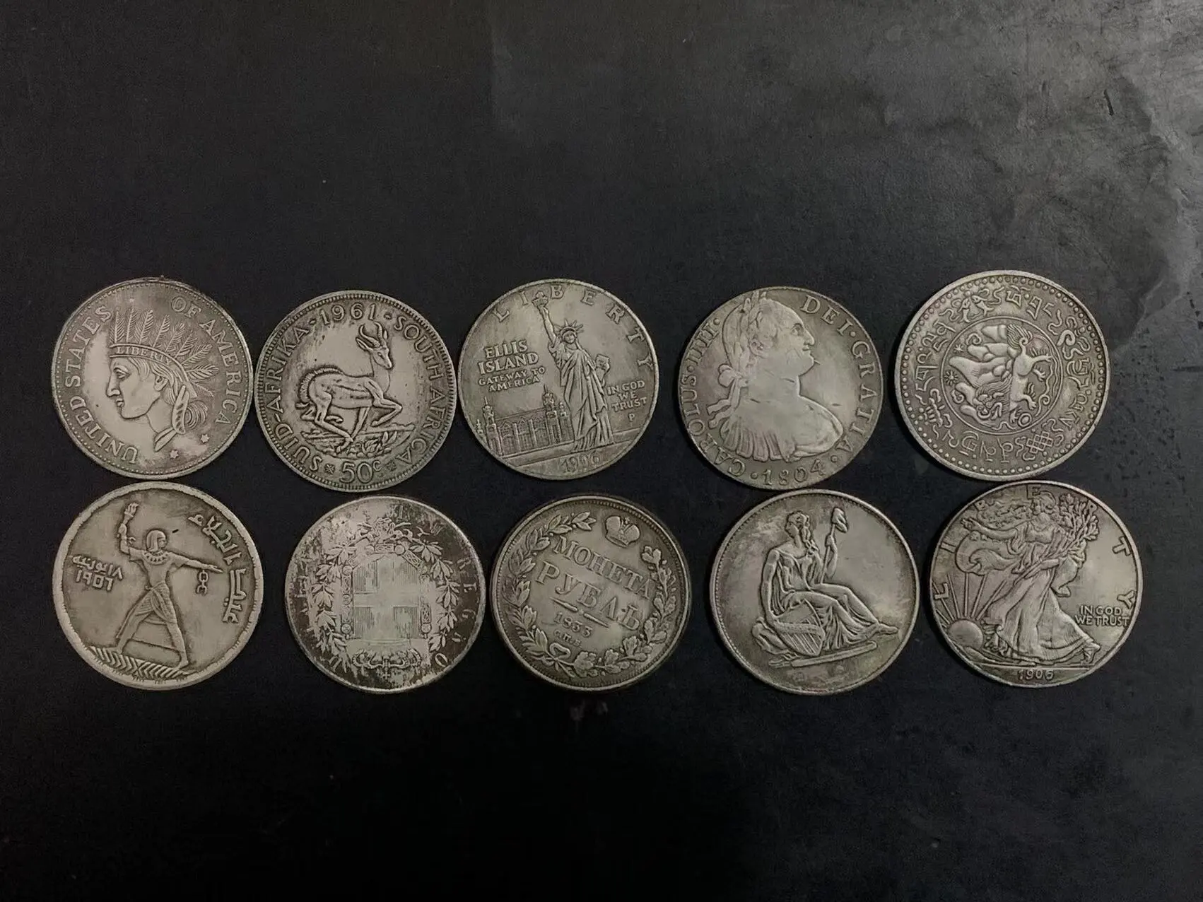 

Rare Western silver coins,Statue of Liberty ,10 pieces/pack,#01,free shipping