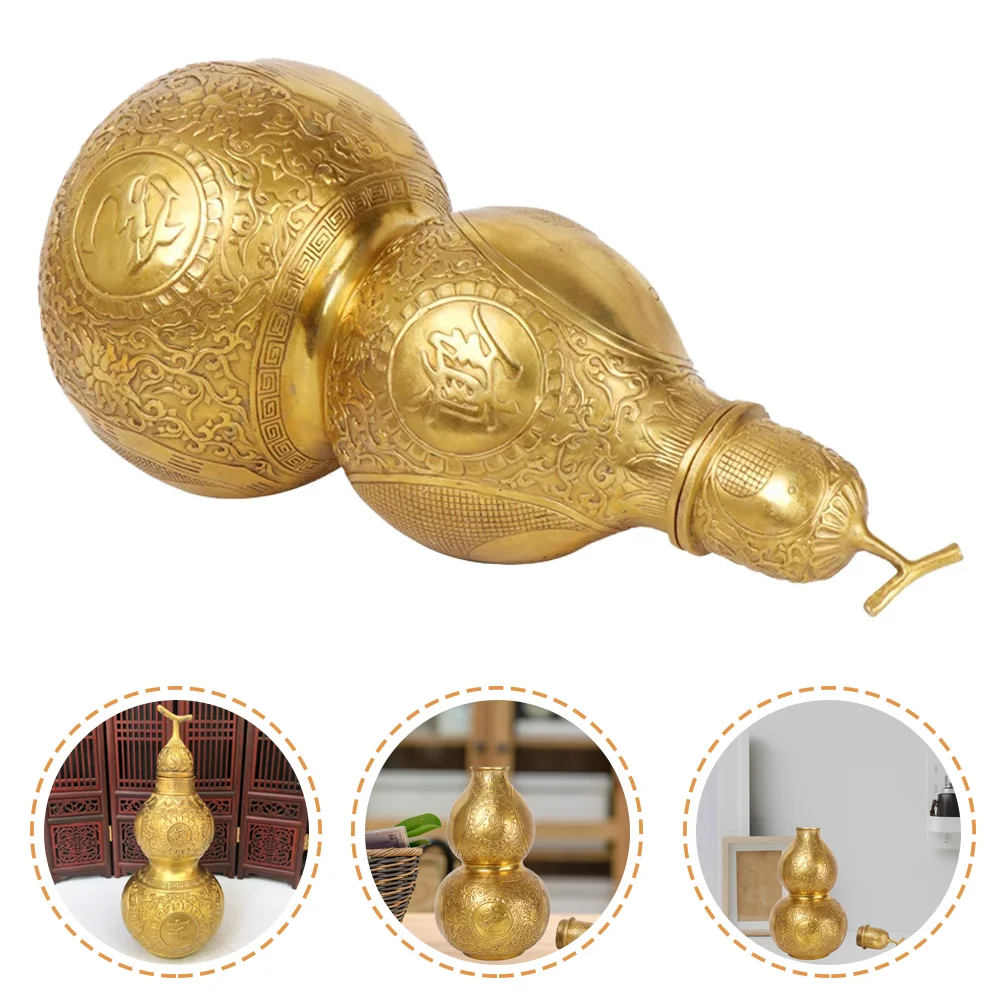Traditional Chinese Copper Gourd Statue Natural Feng Shui Good Fortune Gourd Cucurbit Home Desktop Ornament
Traditional Chinese Copper Gourd Statue Natural Feng Shui Good Fortune Gourd Cucurbit Home Desktop Ornament