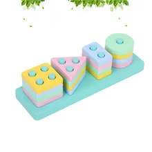 1 Set Wooden Geometric Matching Board Block Stack Sort Chunky Puzzle Toys for Kids Children (Rectangle Board)
1 Set Wooden Geometric Matching Board Block Stack Sort Chunky Puzzle Toys for Kids Children (Rectangle Board)
