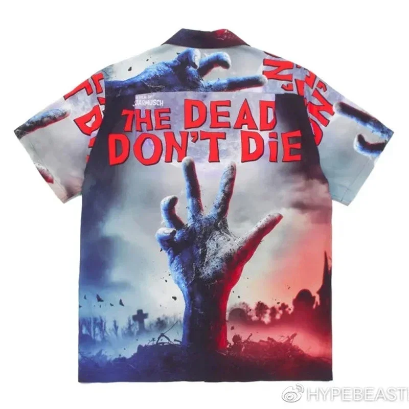 Новый стиль Гавайская пляжная рубашка с принтом зомби, Повседневная рубашка для мужчин и женщин
Новый стиль Гавайская пляжная рубашка с принтом зомби, Повседневная рубашка для мужчин и женщин