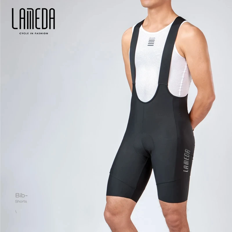 

LAMEDA Summer Cycling Bib Shorts For Men Professional Competitive Suspenders High Elasticity Breathable MTB Road Bike Tights Ove