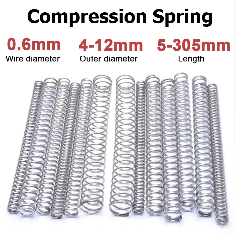 5-10pcs Wire Diameter 0.6mm 304 Stainless Steel Spring Steel Y-shaped Compression Spring OD 4/5/6/7/8/9/10/12mm Length 5-305mm
5-10pcs Wire Diameter 0.6mm 304 Stainless Steel Spring Steel Y-shaped Compression Spring OD 4/5/6/7/8/9/10/12mm Length 5-305mm
