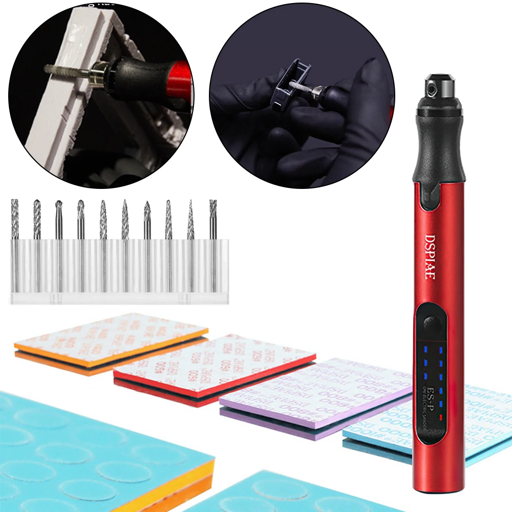 Portable Electric Sander Grinding Pen File Drill Polishing Sanding Machine Sponge Sandpaper Disc Tool Sharpening Pen Model Kit
Portable Electric Sander Grinding Pen File Drill Polishing Sanding Machine Sponge Sandpaper Disc Tool Sharpening Pen Model Kit