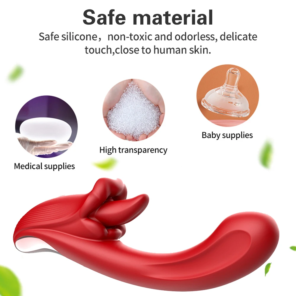 Vibromasseur de clitoris à lèvres réaliste pour femme, jouet sexuel point G, 10 modes de langue vibrante et léchante, mastateur jaune, 2 en 1 5