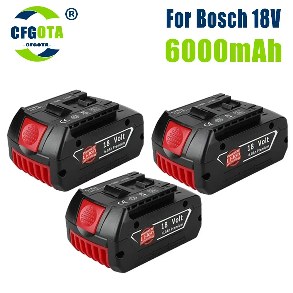 18V 6000mAh Rechargeable lithium ion Battery For Bosch 18v 6.0Ah Backup Battery Portable Replacement BAT609, BAT609G, BAT611
18V 6000mAh Rechargeable lithium ion Battery For Bosch 18v 6.0Ah Backup Battery Portable Replacement BAT609, BAT609G, BAT611