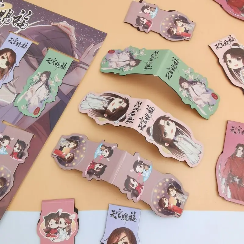 Tian Guan Ci Fu Anime Magnetic Bookmark Magnet heaven official's blessings Bookmarks Child Student Kawaii Gift Stationery
Tian Guan Ci Fu Anime Magnetic Bookmark Magnet heaven official's blessings Bookmarks Child Student Kawaii Gift Stationery