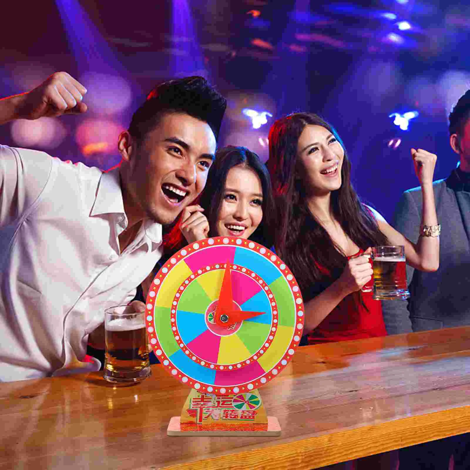 Desktop Vertical Double-layer Lottery Carousel Game Turntable Prize Wheel Raffle Plastic Party Props Luck
Desktop Vertical Double-layer Lottery Carousel Game Turntable Prize Wheel Raffle Plastic Party Props Luck