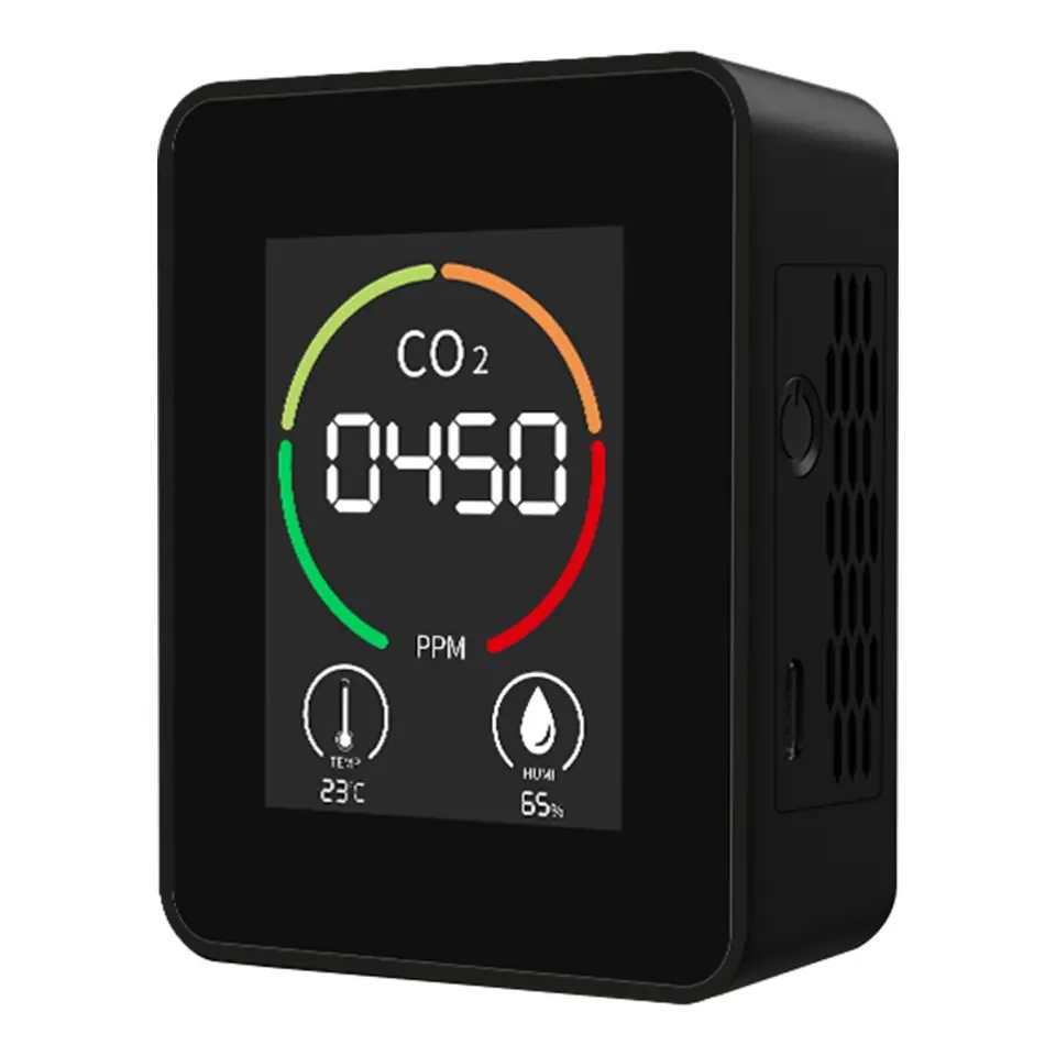 Portable Temperature and humidity Detector Sensor Air Quality Monitors Analyzer CO2 Meter Multifunctional Digital Air Detector
Portable Temperature and humidity Detector Sensor Air Quality Monitors Analyzer CO2 Meter Multifunctional Digital Air Detector