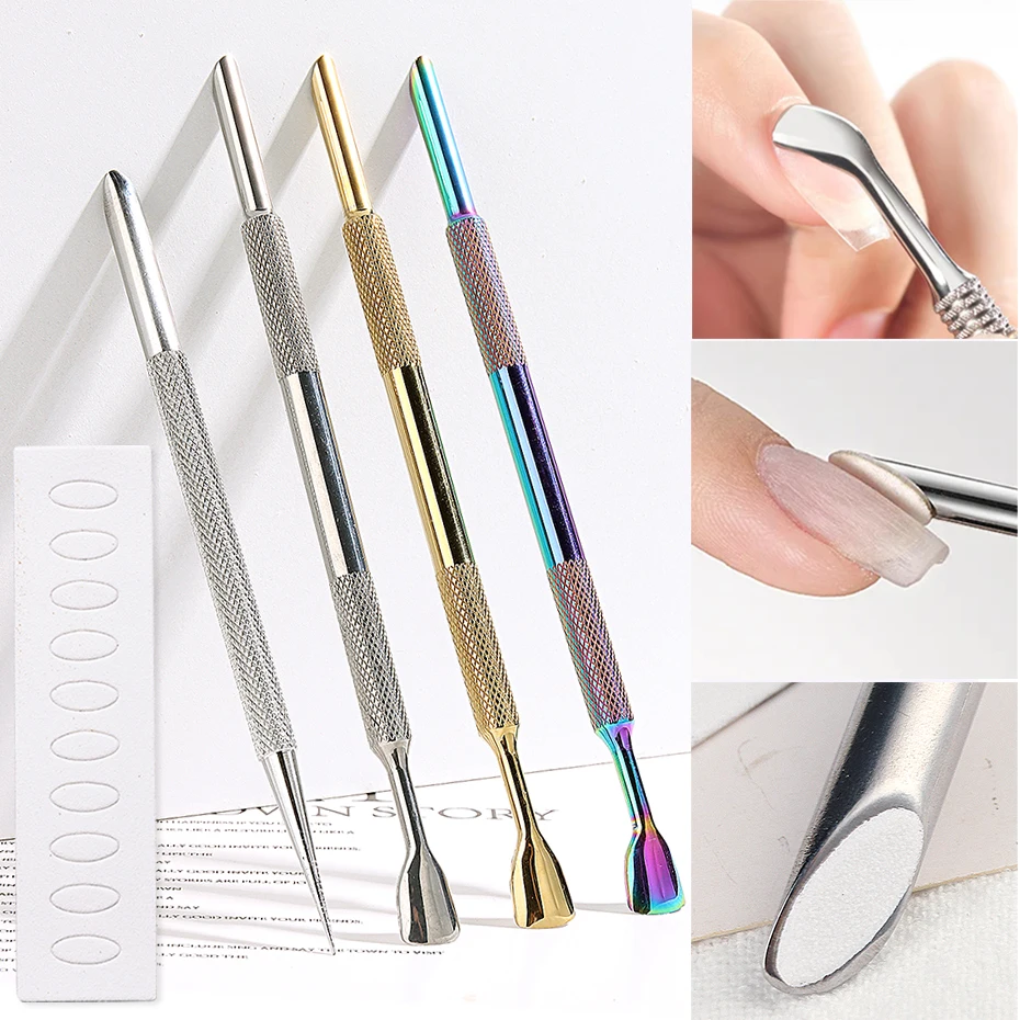 Double Headed Nail Steel Push Dead Skin Cleaning Manicure Polish Gel Remover Cuticle Pusher Tool Sand Paper Nail Supplies #ESG01
Double Headed Nail Steel Push Dead Skin Cleaning Manicure Polish Gel Remover Cuticle Pusher Tool Sand Paper Nail Supplies #ESG01