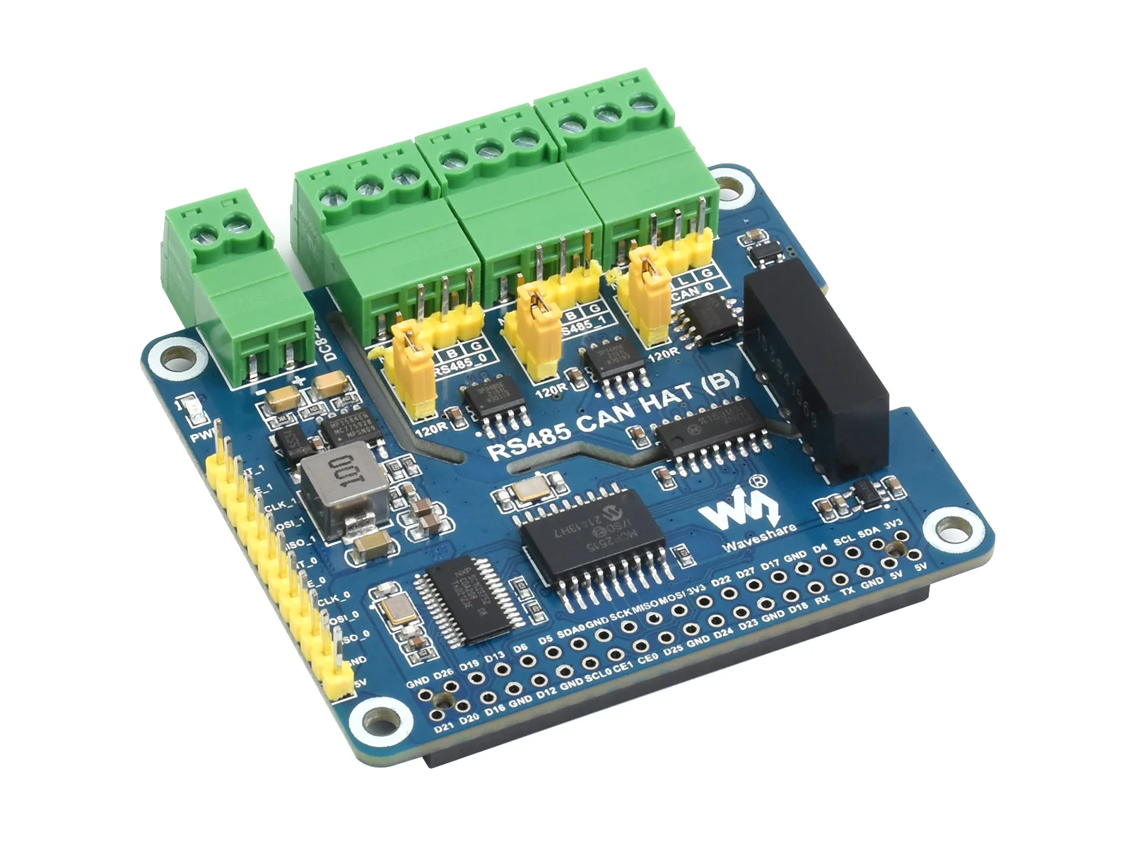 Крышка CAN RS485 (B), изолированная крышка CAN RS485 (B) для Raspberry Pi, 2-канальный RS485 и 1-канальный CAN, мультизащита
Крышка CAN RS485 (B), изолированная крышка CAN RS485 (B) для Raspberry Pi, 2-канальный RS485 и 1-канальный CAN, мультизащита