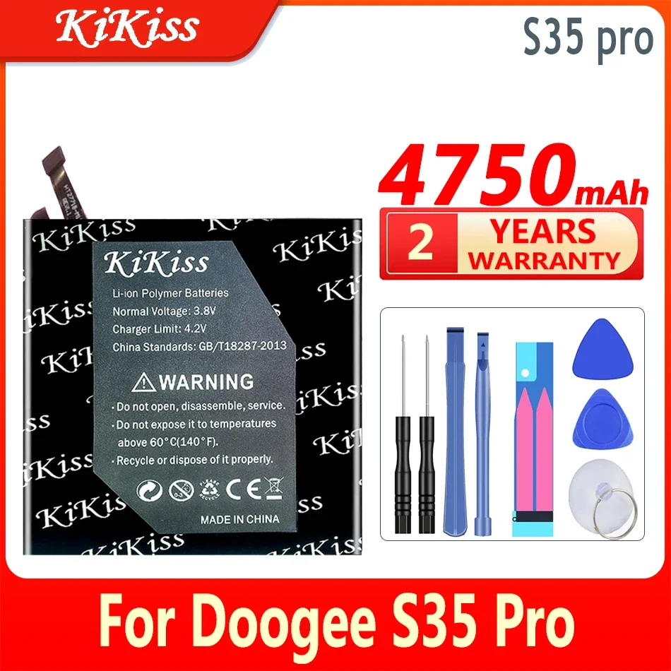 Аккумулятор большой емкости 4750 мАч KiKiss S35Pro (BAT20M154350) Для Doogee S35 Pro Bateria
Аккумулятор большой емкости 4750 мАч KiKiss S35Pro (BAT20M154350) Для Doogee S35 Pro Bateria