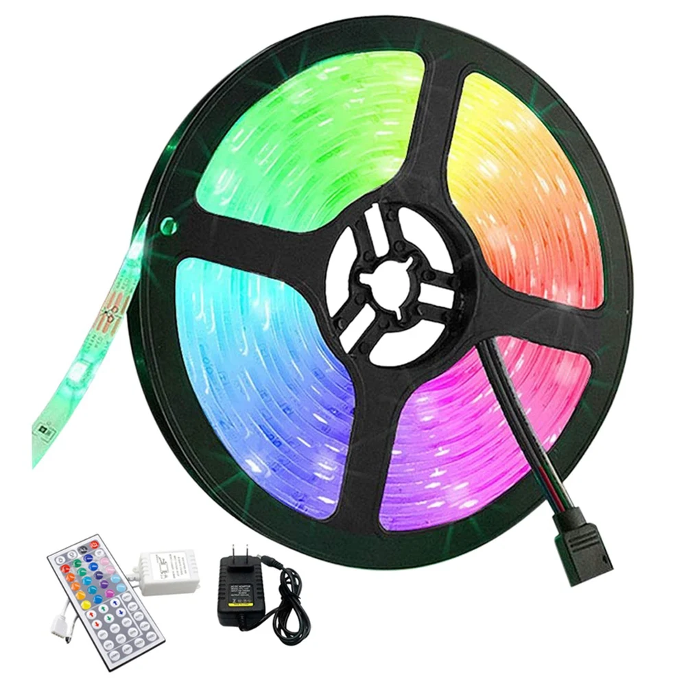 Фотолампа 5 м, не водонепроницаемая, 3528 RGB, с 44-клавишным пультом дистанционного управления, контроллером и адаптером питания для спальни, штепсельная вилка стандарта США
Фотолампа 5 м, не водонепроницаемая, 3528 RGB, с 44-клавишным пультом дистанционного управления, контроллером и адаптером питания для спальни, штепсельная вилка стандарта США