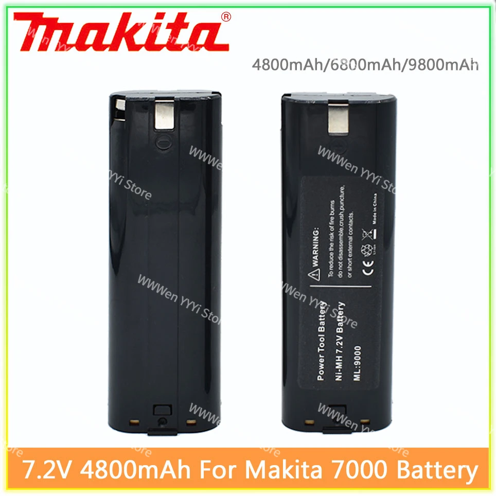 Makita 4800mAh 7.2V Ni-MH Replacement Battery For 7000 7002 7033 191679-9 192695-4 632002-4 632003-2 7.2V Battery L50 192532-2
Makita 4800mAh 7.2V Ni-MH Replacement Battery For 7000 7002 7033 191679-9 192695-4 632002-4 632003-2 7.2V Battery L50 192532-2