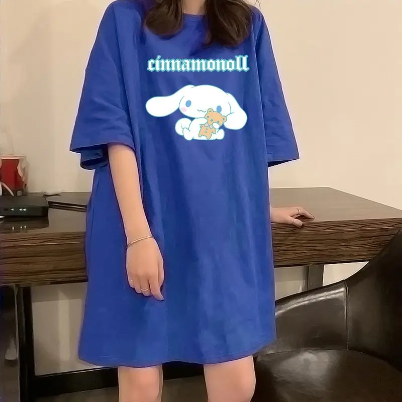 Sanrio Summer New Nightdress Female Summer Cinnamonroll Print Medium Length Large Size Loose Short-Sleeved T-Shirt Pajamas
Sanrio Summer New Nightdress Female Summer Cinnamonroll Print Medium Length Large Size Loose Short-Sleeved T-Shirt Pajamas