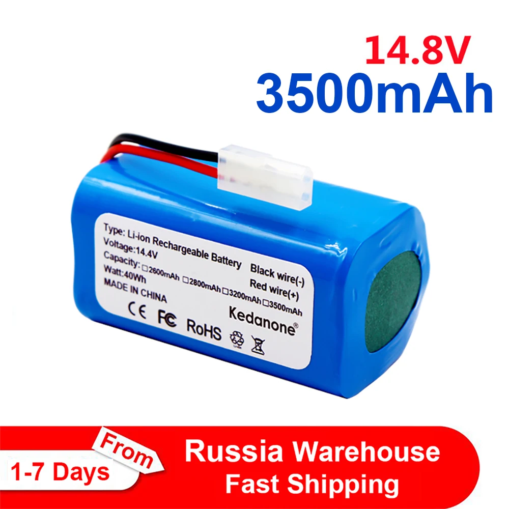New 14.8V 3500mAh Li-ion Battery for Xiaomi G1 MI Robot Vacuum-Mop Essential MJSTG1 Robot Vacuum Cleaner 18650 Battery Pack
New 14.8V 3500mAh Li-ion Battery for Xiaomi G1 MI Robot Vacuum-Mop Essential MJSTG1 Robot Vacuum Cleaner 18650 Battery Pack